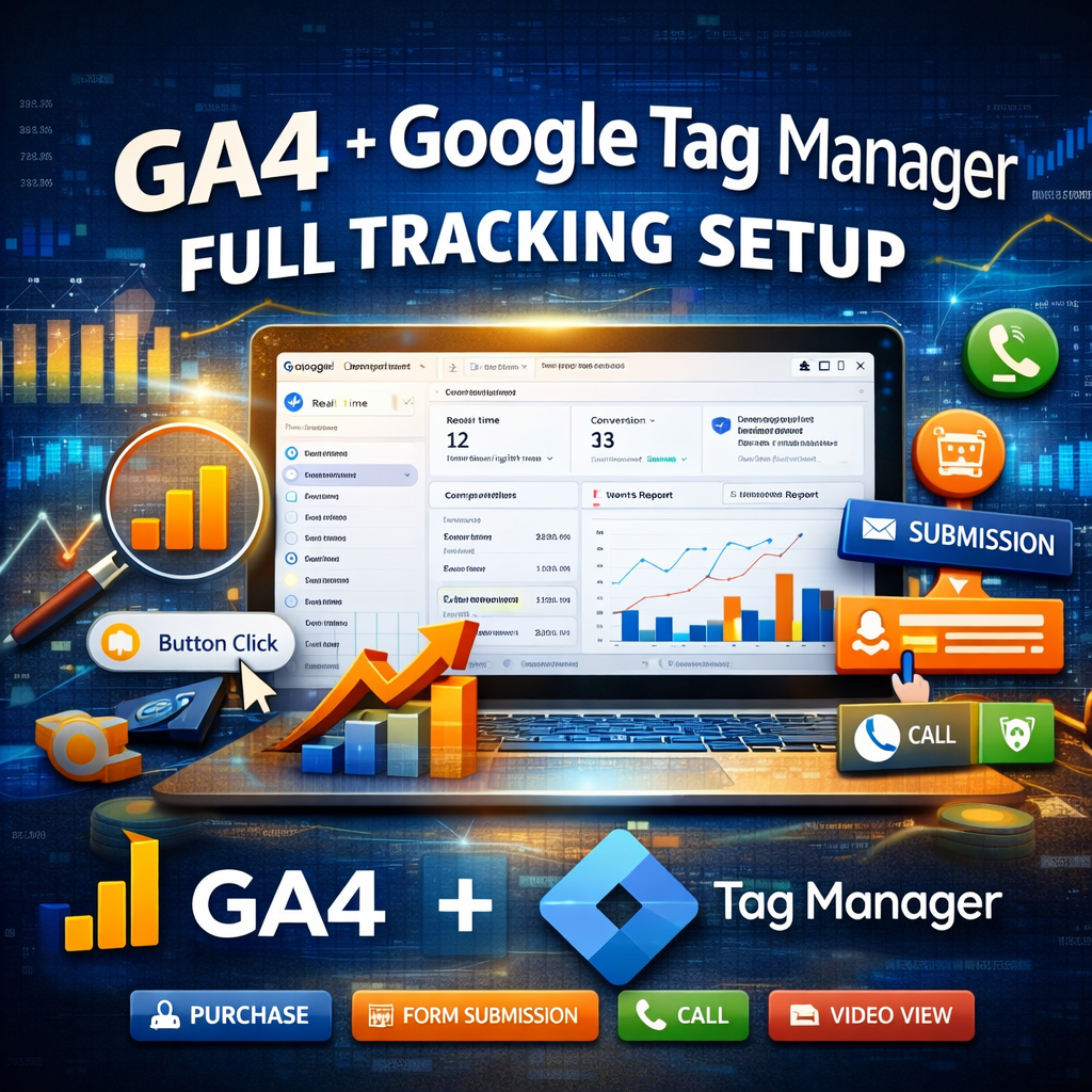 GA4 + Google Tag Manager Full Tracking Setup