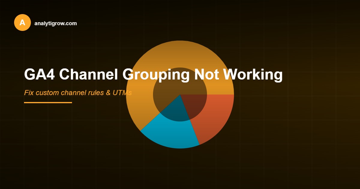 GA4 channel grouping rules