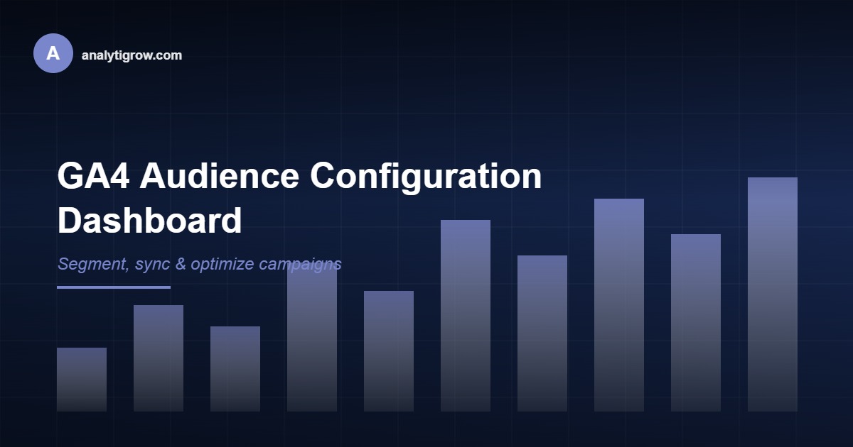 GA4 audience segmentation setup