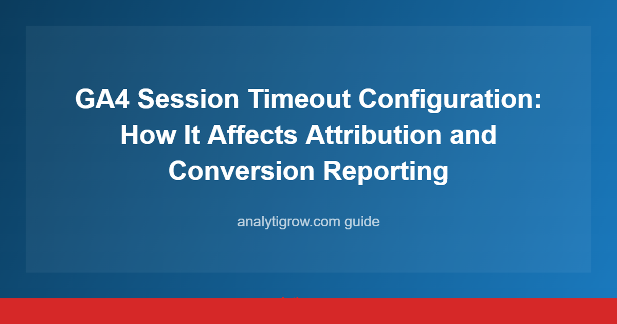 Configuration Npgsql Timeout GA4 Session Timeout Configuration