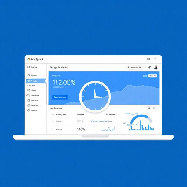 GA4 analytics dashboard showing session timeout clock settings