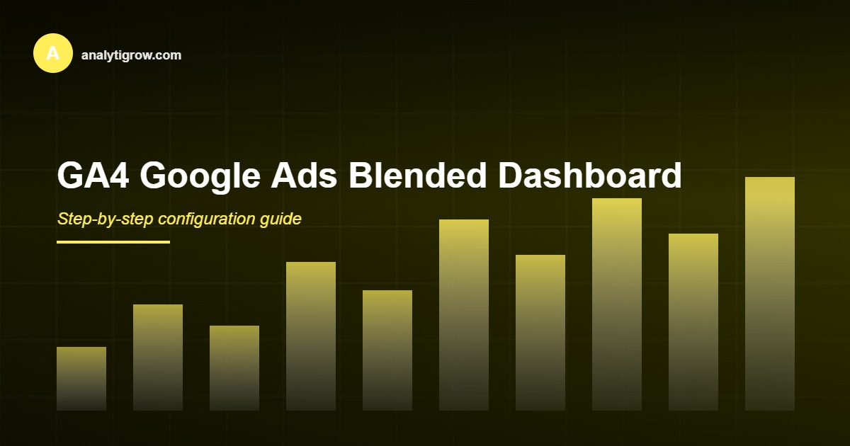 GA4 Google Ads blended dashboard
