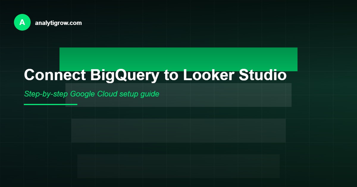 BigQuery Looker Studio connection setup